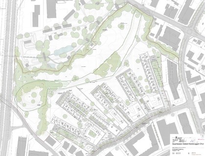Plan des 2000-Watt-Areals Kleinbruggen in Chur